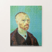 Van Gogh - självporträtt som är hängivet till Gaug Foto Pussel