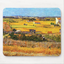 Van Gogh skörd på La Crau Mousepad Musmattor