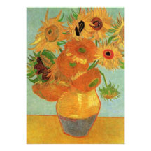 Van Gogh solrosor som gifta sig inbjudan