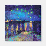 Van Gogh Starry natt över Rhone (F474) konst Magneter