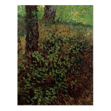 Van Gogh undervegetation, vintageImpressionismkons Vykort