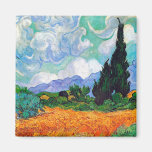 Van Gogh vetefält med Cypresses (F615) Magneter