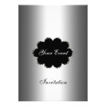 Vanlig silverpartyinbjudan