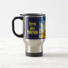 Vänner för kärlek för helgdag för glädjekaffetrave kaffe mugg