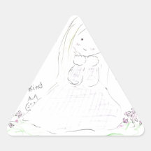 Vänskapflicka Triangle Sticker