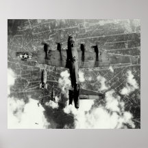 Vänskapsmatchen för WWII B-17 avfyrar incidentet n Affischer