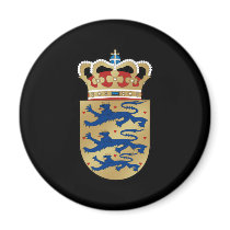 Vapen för vapensköld för Danmark logoemblem kungli