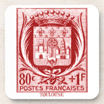 Vapensköld Toulouse frankrike Glas Underlägg