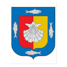 VapensköldBaja California Sur Mexico officiell Vykort