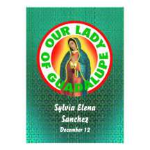 Vår dam av den Guadalupe inbjudan