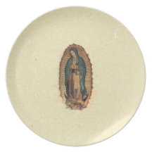 Vår dam av Guadalupe pläterar Tallrik
