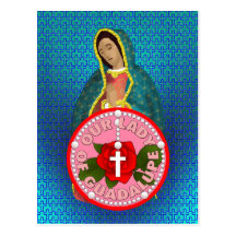 Vår dam av Guadalupe Vykort