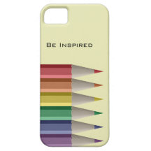 VAR det INSPIRERADE färgpennagrafikmönster iPhone 5 Cover