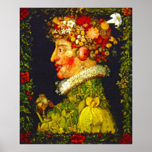 Vår - Giuseppe Arcimboldo Print