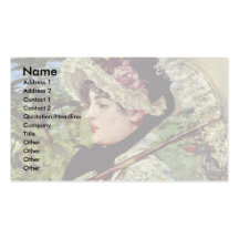 Vår (Jeanne) vid Manet Edouard Visitkort Mall