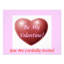 Var min valentin! - Valentines daymiddaginbjudan