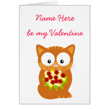 Var min valentines - kattvalentines daykort