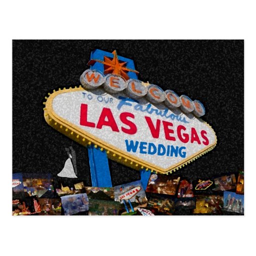 Vår sagolika Las Vegas bröllopvykort