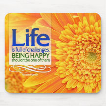 Vara lyckliga Motivational Mousepad Musmattor