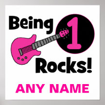 Vara stenar 1! med den rosa gitarren affischer