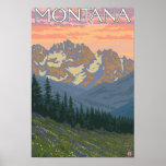 Våren FlowersMontanaVintage reser affischen
