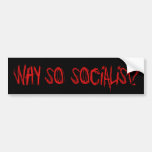 Varför så socialistiskt? bildekal
