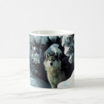 Varganseende i snö kaffe muggar