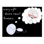 varje natt drömm jag om zombies - vykort