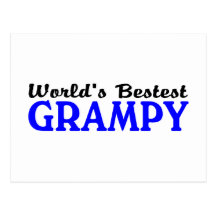 Världar Bestest Grampy Vykort
