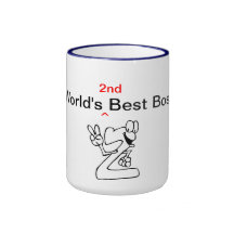 Världs 2nd bäst chef mugg