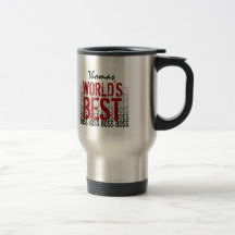 Världs bäst bokstäver för chefGrunge Kaffe Mugg