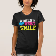 Världs bäst leende t-shirts