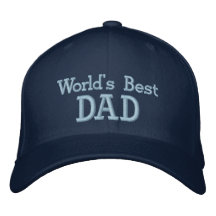 Världs bäst pappa broderade kepsar