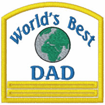 Världs bäst pappa broderade skjorta