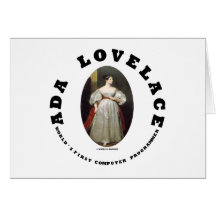 Världs för Ada Lovelace första programmerare Kort