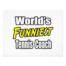 Världs mest rolig tennislagledare anpassade inbjudningskort