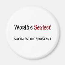 Världs mest sexiest assistent för sociala arbete magneter för kylskåp
