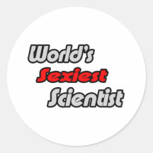 Världs mest sexiest forskare klistermärke