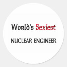 Världs mest sexiest kärn- ingenjör klistermärke