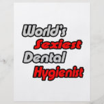 Världs mest sexiest tandhygienist flygblad designs