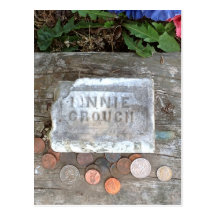 Världs minsta gravestone i betjänten Missouri Vykort