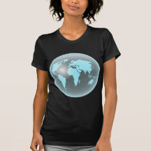 Världsexponeringsglasjordklot T-shirts