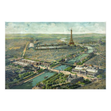 VärldsExpoParis frankriken 1900 Fotografiskt Tryck