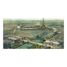 VärldsExpoParis frankriken 1900 Anpassingsbara Fotokort