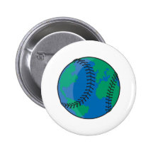 världsomspännande baseball för jordklotjord knappar