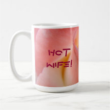 Varm fru! valentines för rosa ros för kaffemugggåv