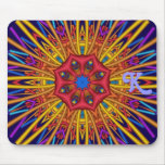 Varm sommarsol, abstrakt mousepad med monogramen mus mattor