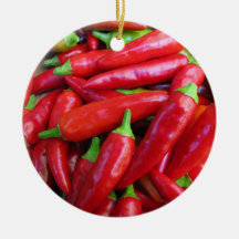 Varma Chilipeppar Julgranskulor