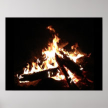 Värme vid campfiren print