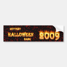 Varmmast röd Halloween våldsamt slag 2009 Bildekaler
